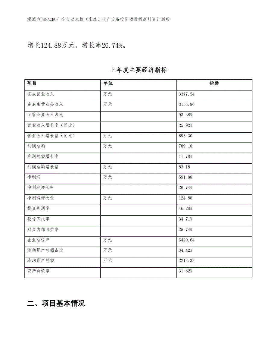 全自动米粉（米线）生产设备投资项目招商引资计划书_第2页