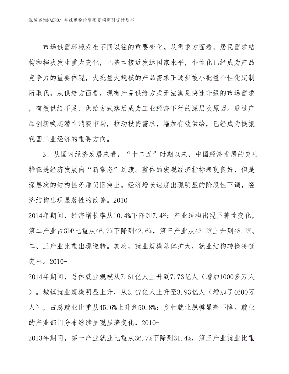 香辣裹粉投资项目招商引资计划书_第4页