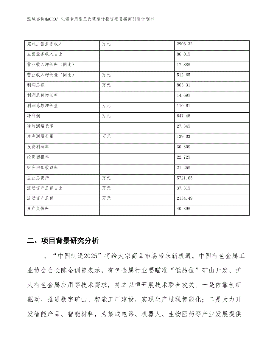 轧辊专用型里氏硬度计投资项目招商引资计划书_第2页