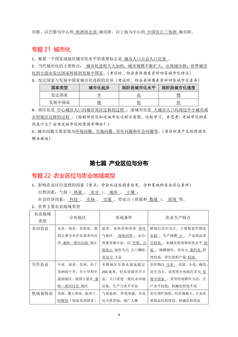 上海市合格考高一地理下册复习提纲 (1)_第4页