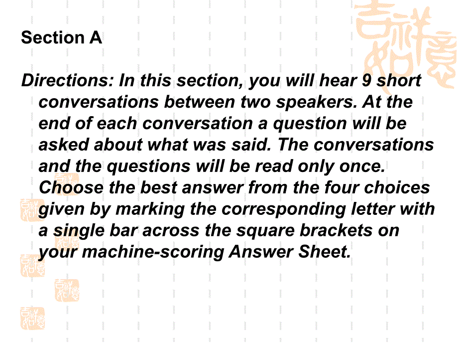 04年6月研究生学位英语考试听力-试题答案_第2页