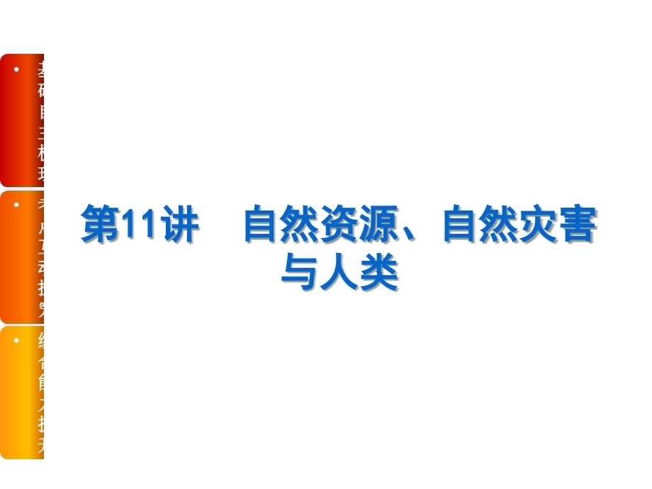 2014届《高考复习方案》地理一轮复习课件：第4单元-从人地关系看资源与环境-地理-山东教育版(共67张ppt)_第5页