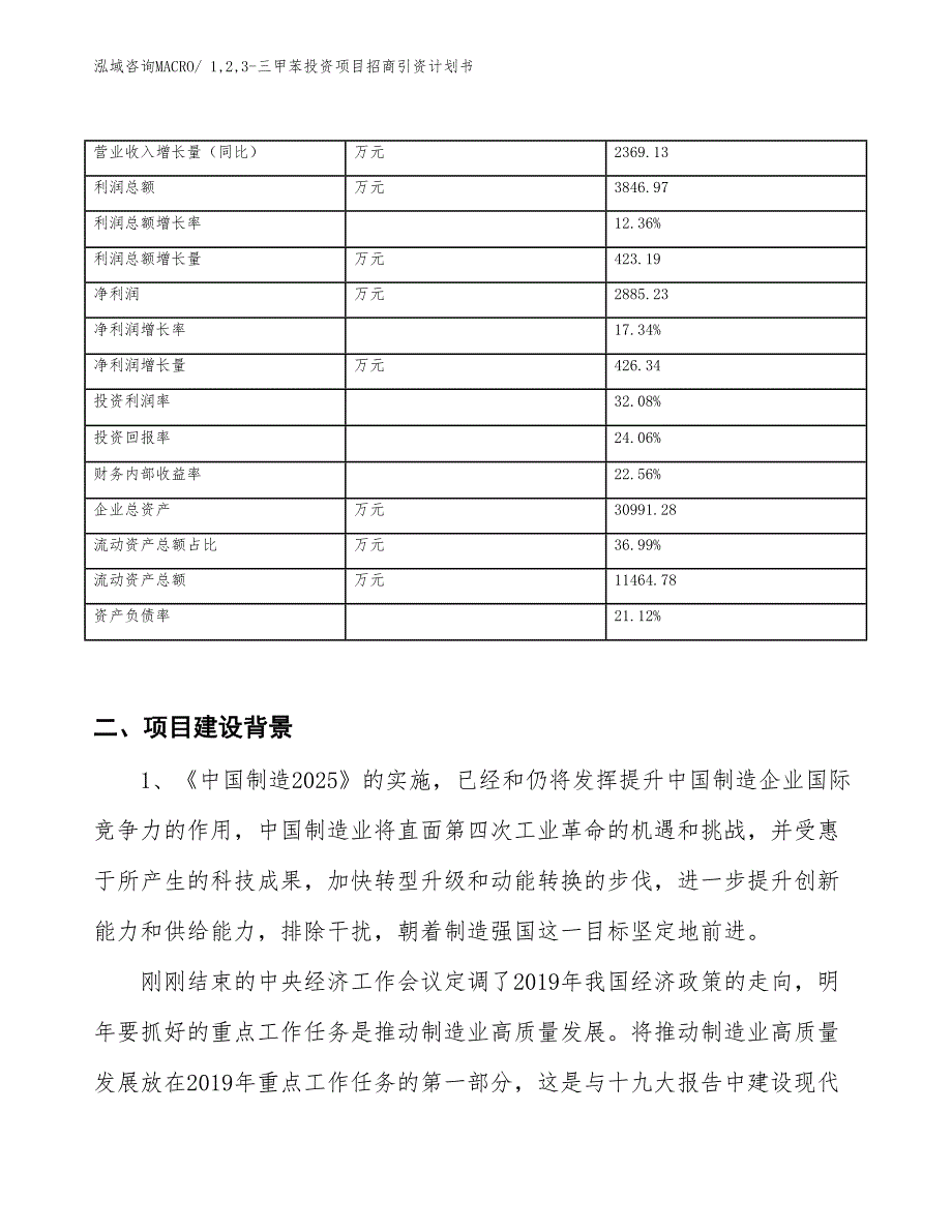 1,2,3-三甲苯投资项目招商引资计划书_第3页