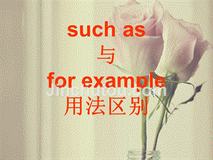 such as与for example用法区别