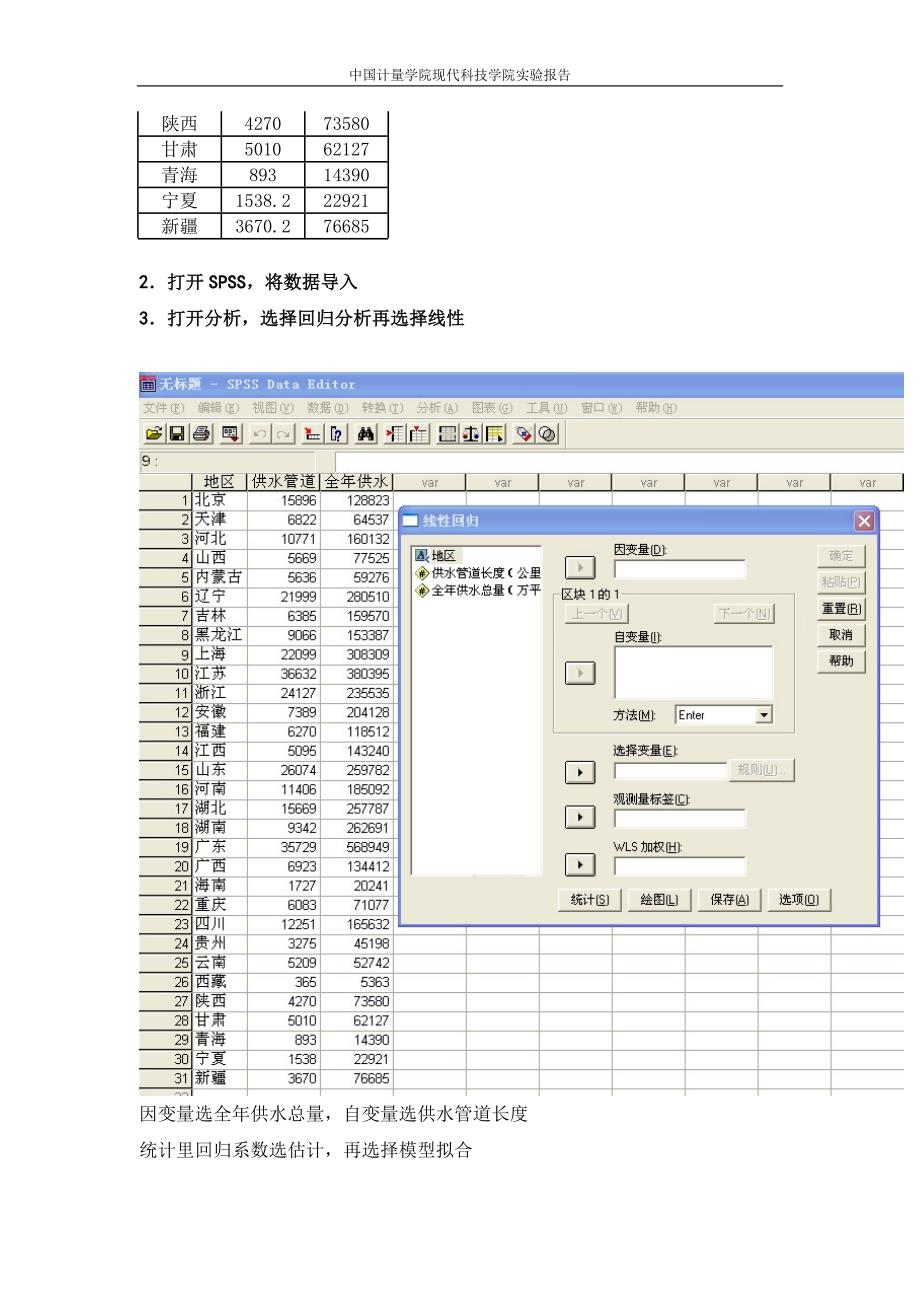 spss回归分析实验报告_第3页