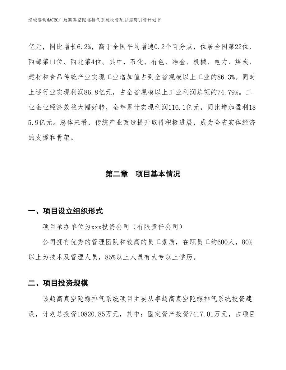 超高真空陀螺排气系统投资项目招商引资计划书_第5页