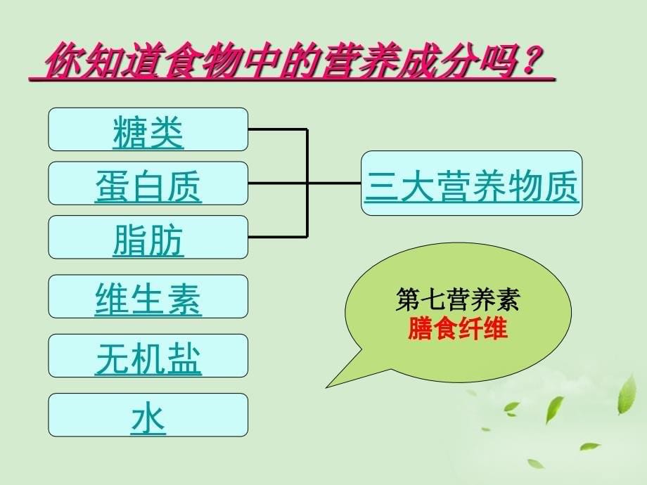 食物的营养成分幻灯片_第5页