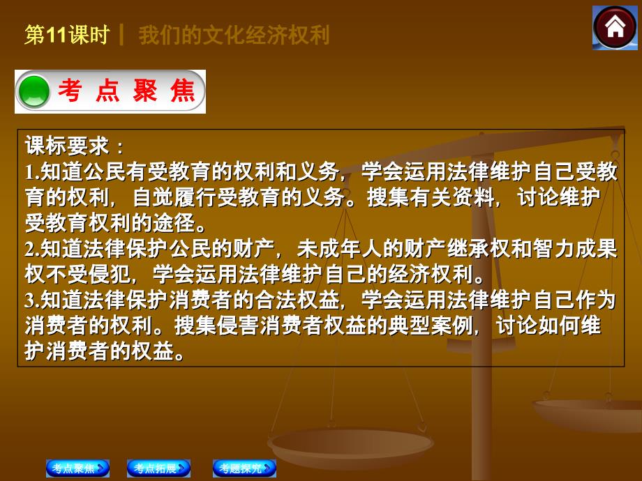 2014中考政治复习方案课件：我们的文化经济权利_第2页