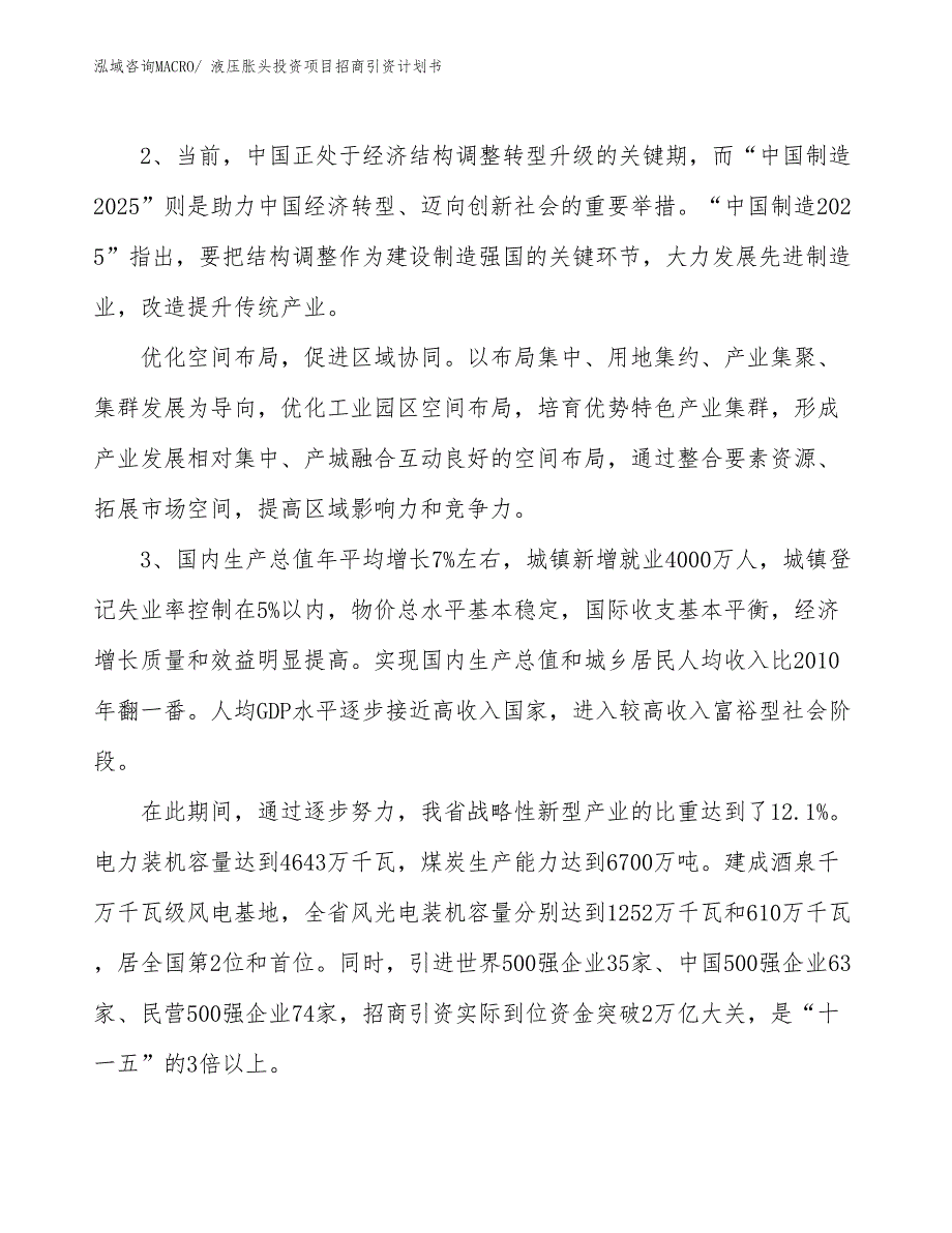 液压胀头投资项目招商引资计划书_第4页