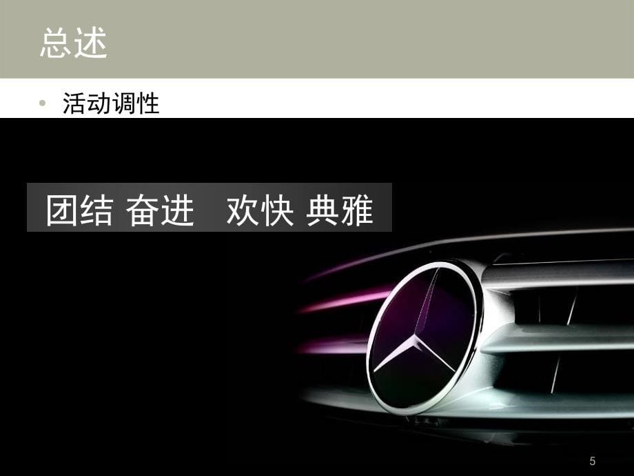 1101梅赛德斯-奔驰2007年区域经销商大会策划(东方仁德)一场500人_第5页