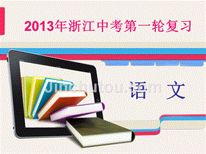 2013年浙江中考第一轮复习课件积累与运用专题七文学常识名著阅读