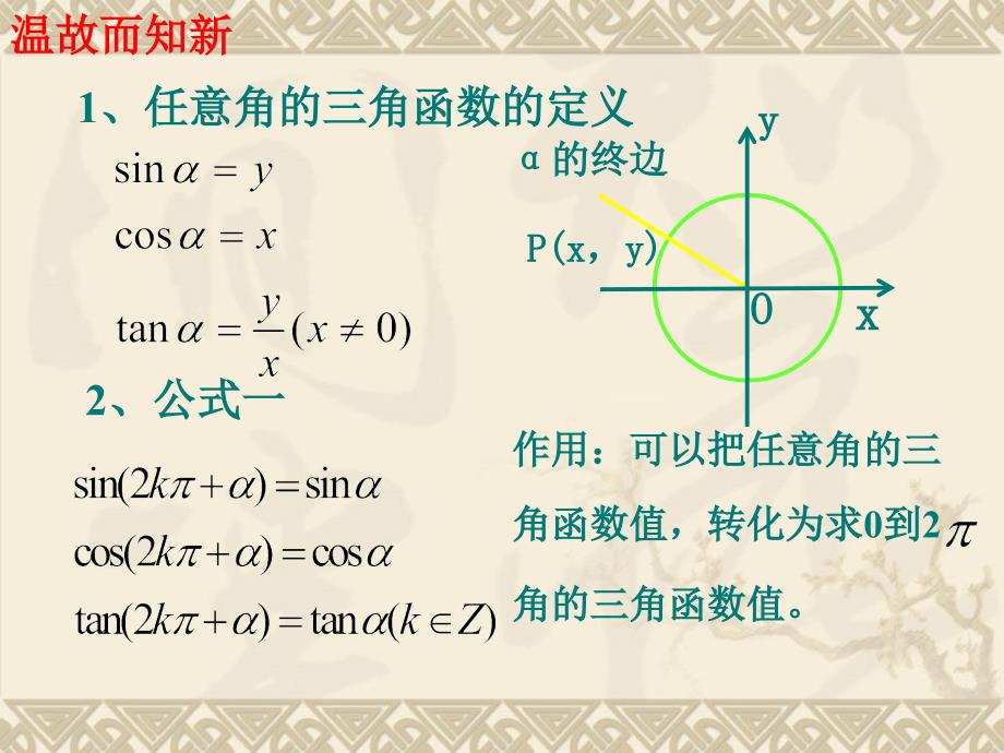 1.3三角函数的诱导公式(第1课时)1_第2页