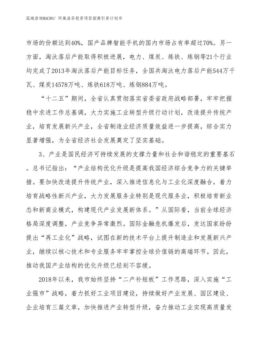 环氧洛芬投资项目招商引资计划书_第4页