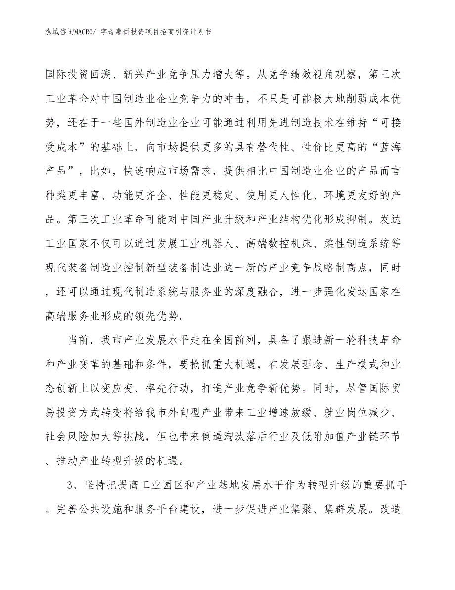 字母薯饼投资项目招商引资计划书_第4页