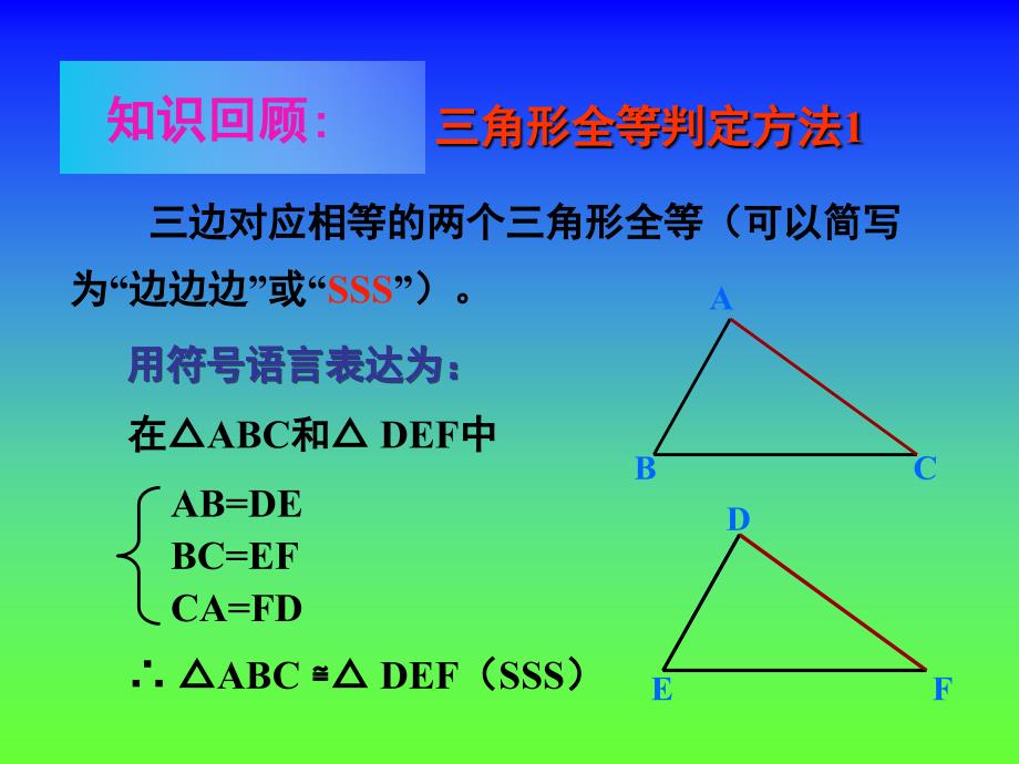 2015年最新人教版八年级数学上册《12.2三角形全等的判定（二）sas》.ppt_第2页