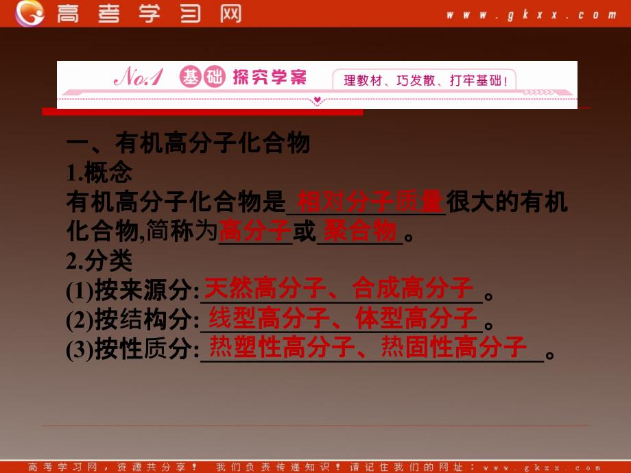 2012新课标同步导学高一化学课件34塑料　橡胶　纤维鲁科版必修2_第3页