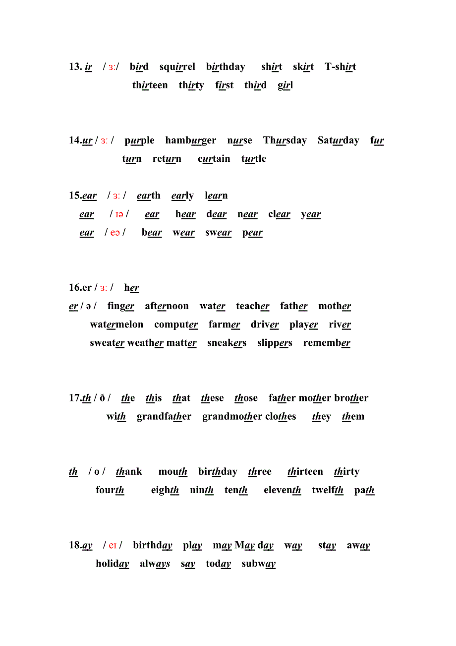小学英语-所有字母组合的发音-_第4页