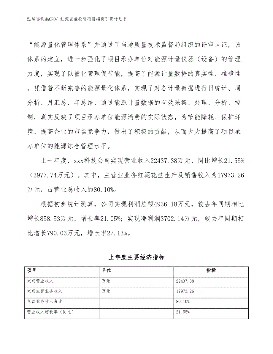 红泥花盆投资项目招商引资计划书_第2页