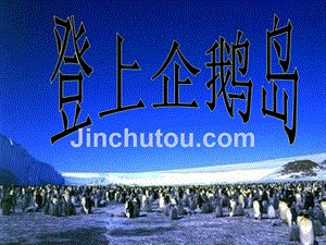 2014秋北京版语文三上《登上企鹅岛》ppt课件3