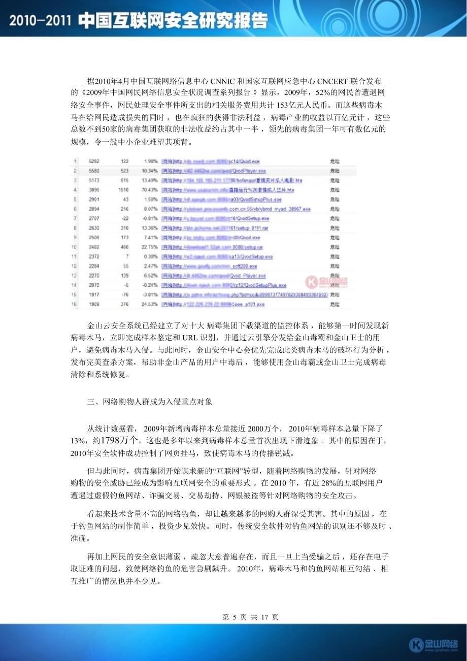 2010-2011中国互联网安全研究报告_第5页