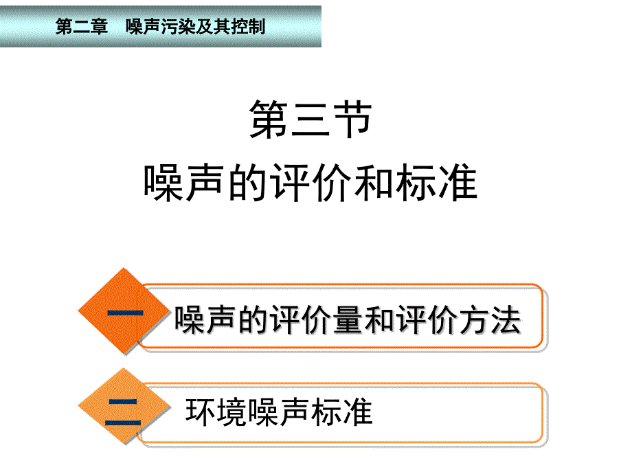 华南理工环境科学课件04第二章-第三节噪声的评价和标准2011-03-16_第1页