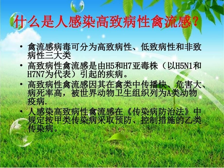 h7n9禽流感防控知识培训znc_第5页