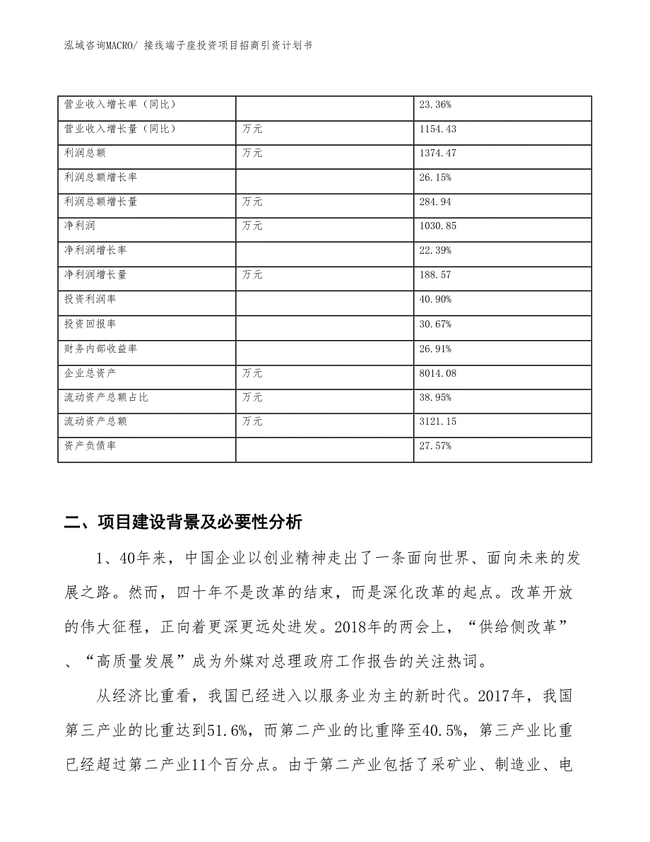 接线端子座投资项目招商引资计划书_第3页