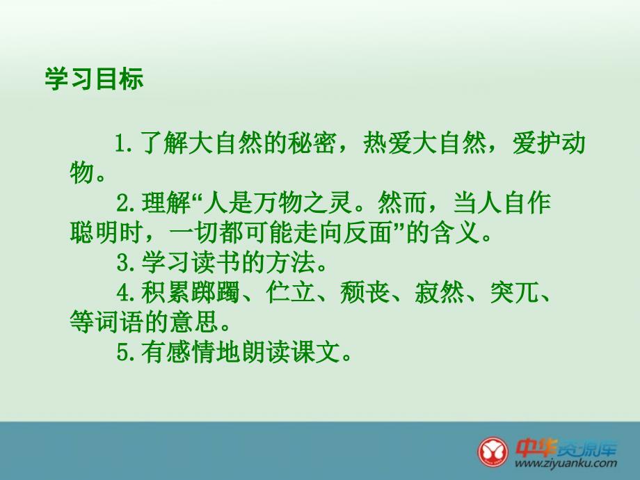 2014六年级语文下课件：第5单元冲突大自然的秘密北师大版_第2页