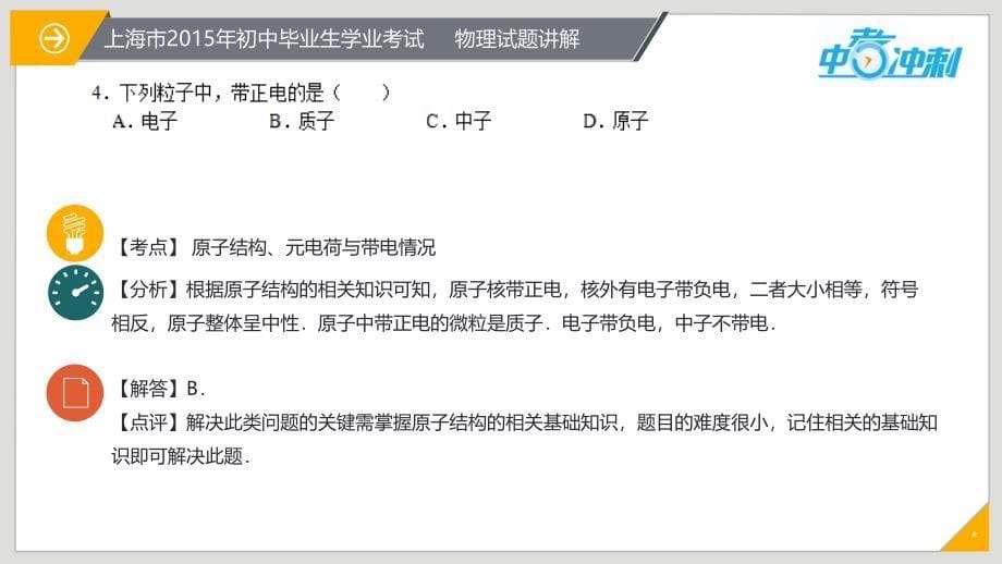 2015年上海市中考物理试卷解析分析_第5页
