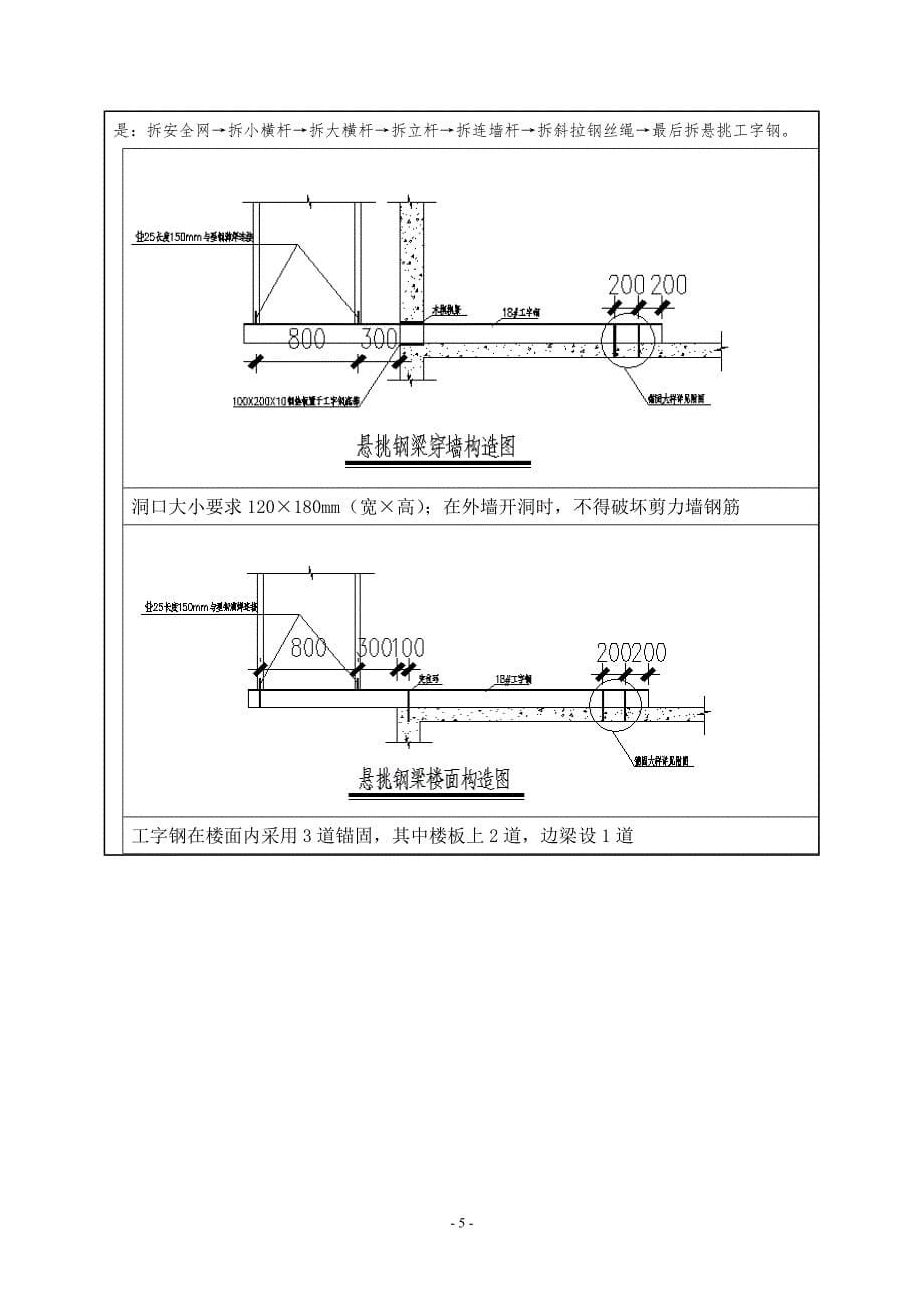 悬挑式脚手架 安全技术交底_第5页