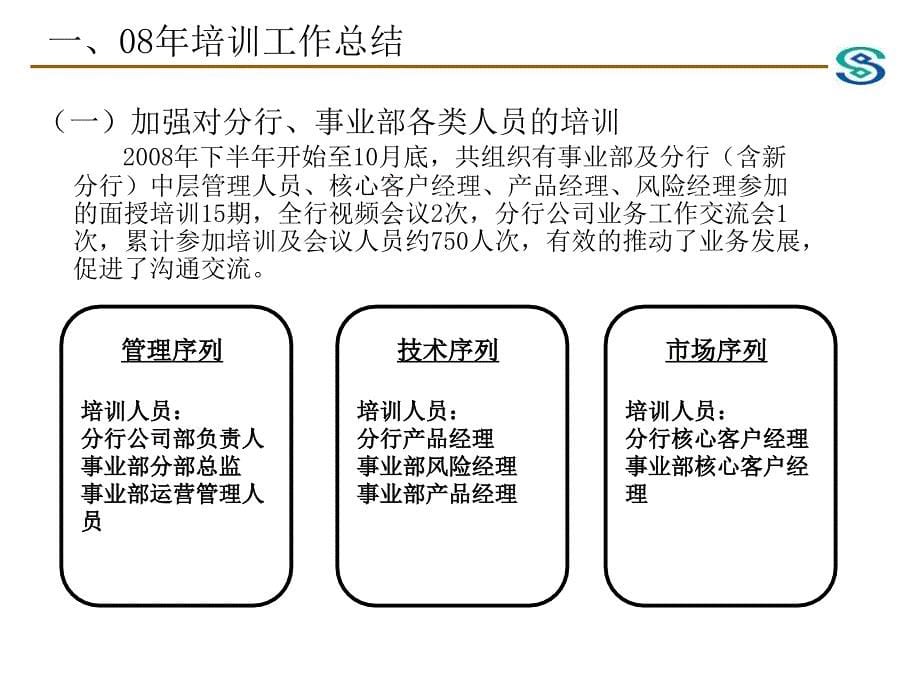 19公司业务08年培训工作总结及09年工作思路_第5页