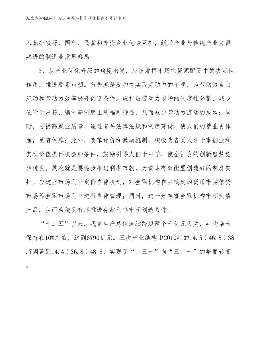 烧火鸡香料投资项目招商引资计划书_第4页