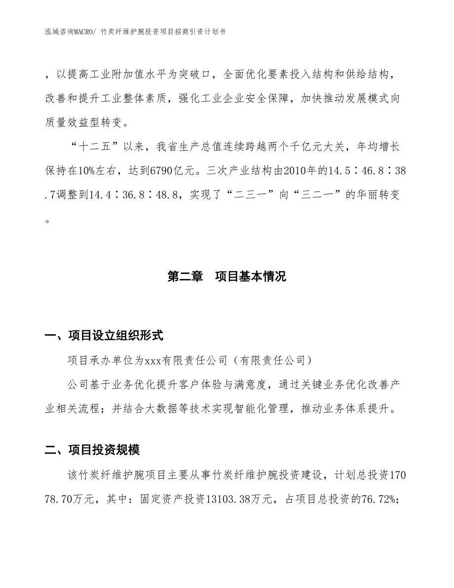 竹炭纤维护腕投资项目招商引资计划书_第4页