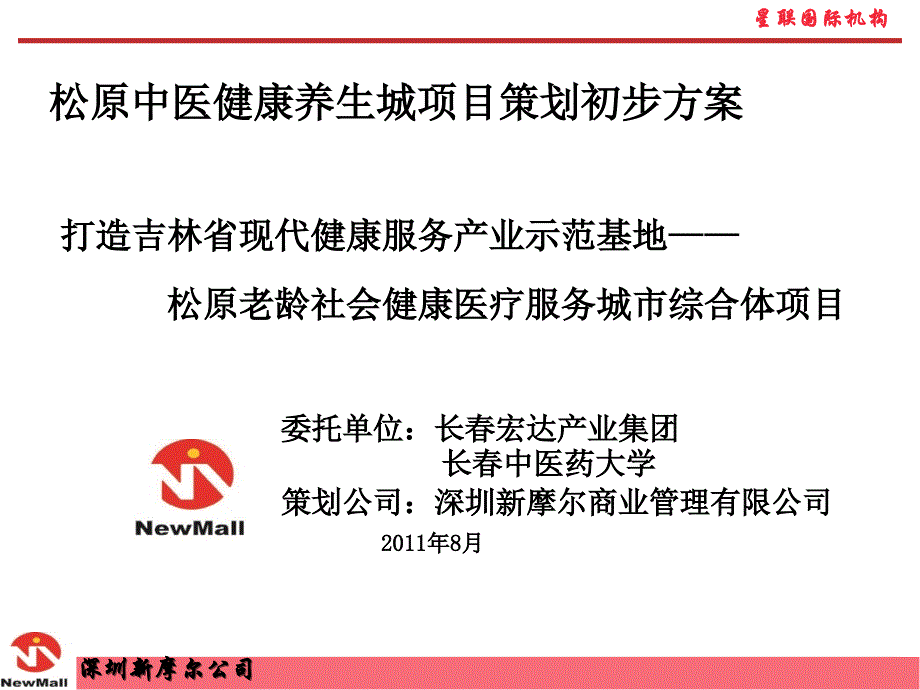 2011年8月松原中医健康养生城项目策划初步方案_第1页