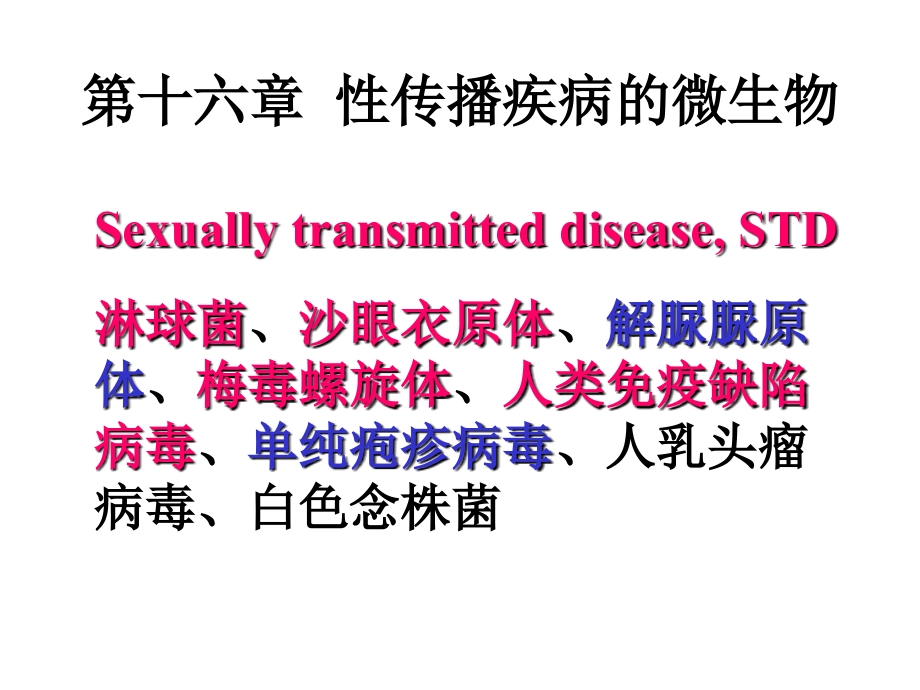 性传播疾病的微生物_第1页