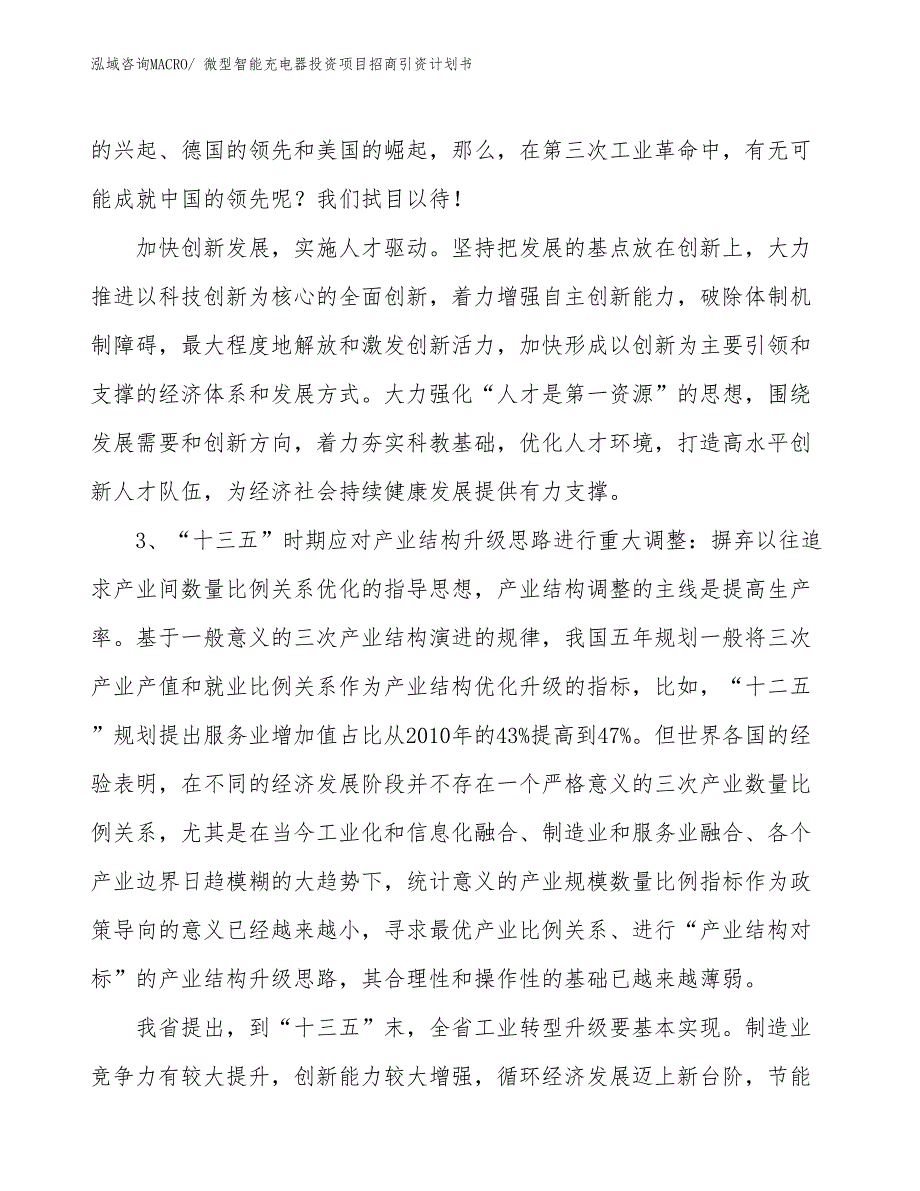 微型智能充电器投资项目招商引资计划书_第4页