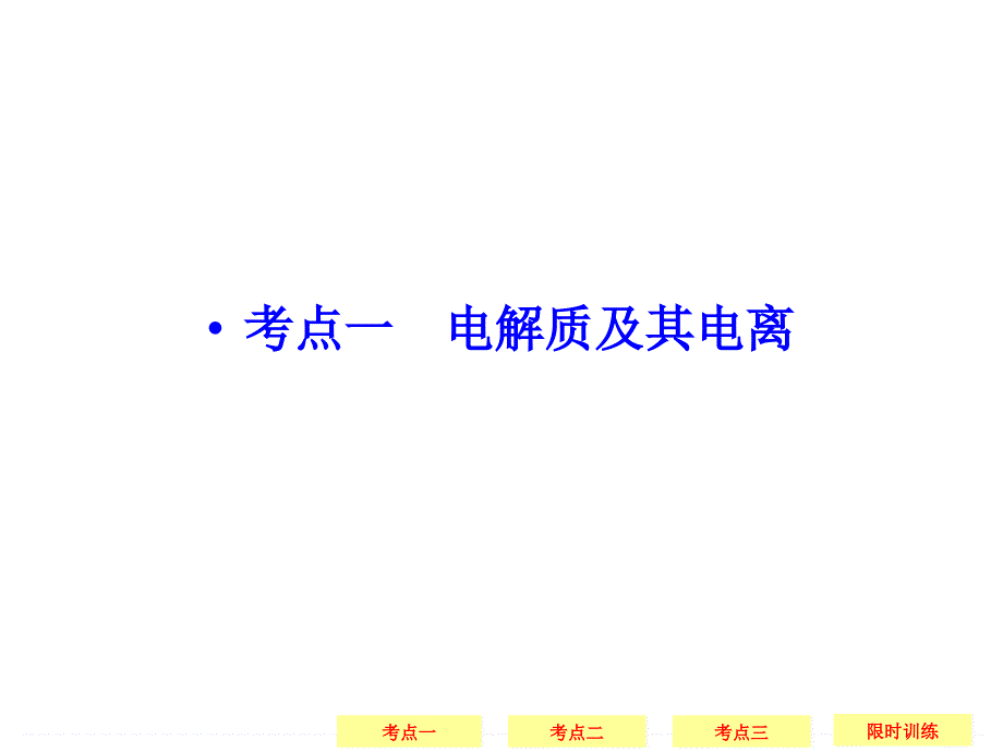 2016创新设计高考总复习化学(人教版-安徽)课件：2-2电解质-离子反应_第3页