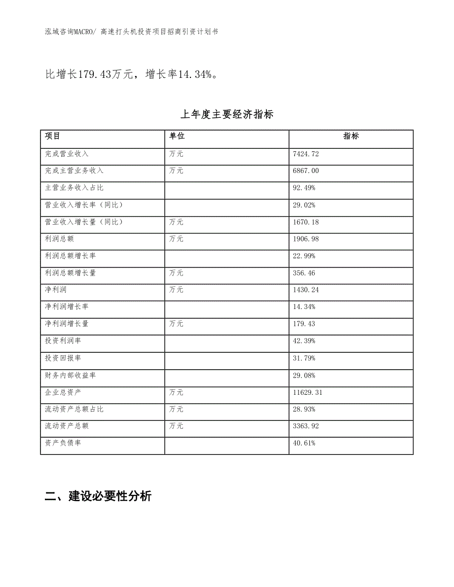 高速打头机投资项目招商引资计划书_第2页