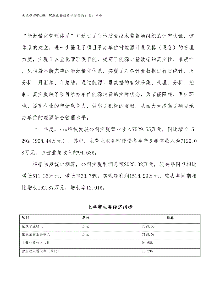 吹膜设备投资项目招商引资计划书_第2页