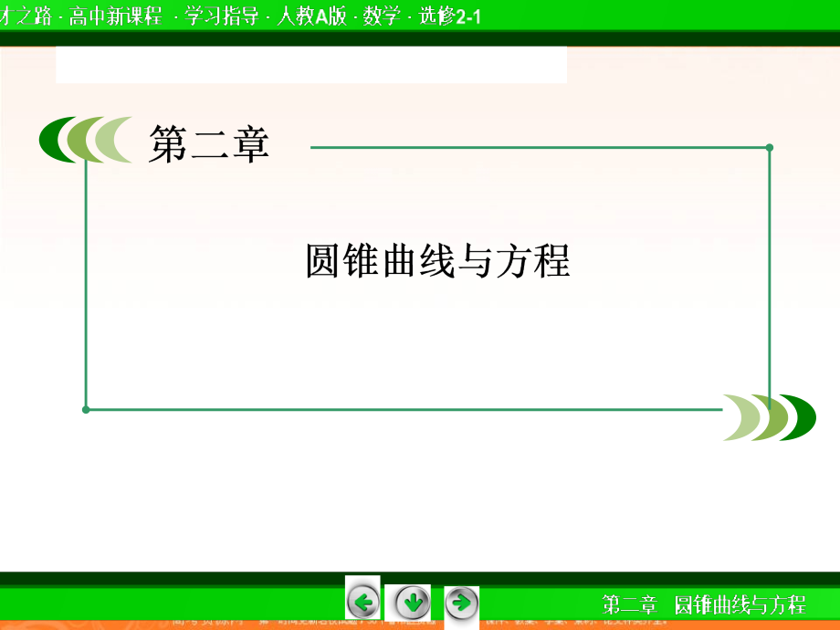 2014届高二数学人教a版选修21课件223直线与椭圆的位置关系_第2页