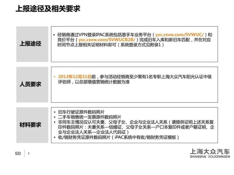 2013年12月上海大众汽车阳光置换指导手册_第5页