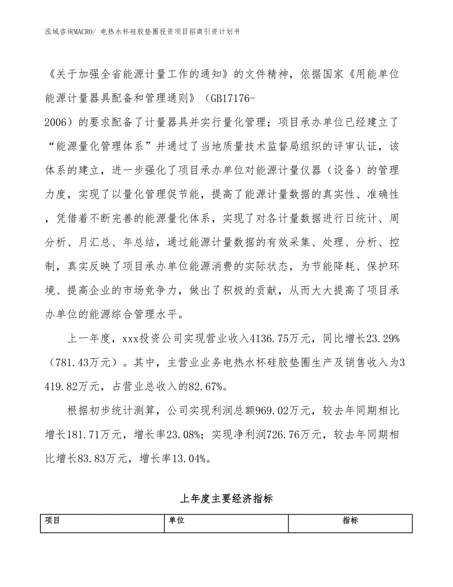 电热水杯硅胶垫圈投资项目招商引资计划书_第2页