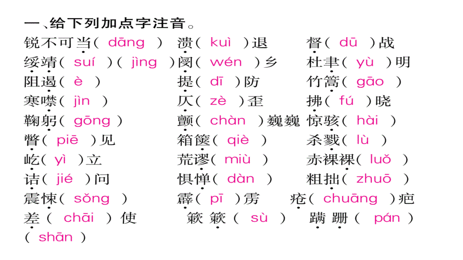 2016年人教版八年级语文上册专题一 拼音与汉字.ppt_第2页