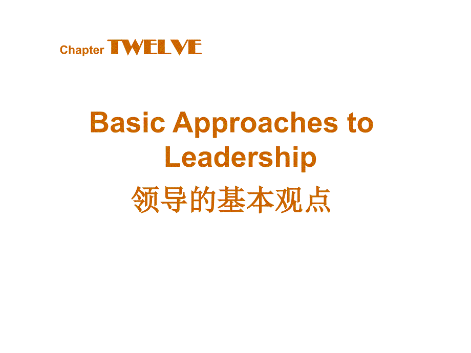 组织行为学-领导的基本观点_第1页