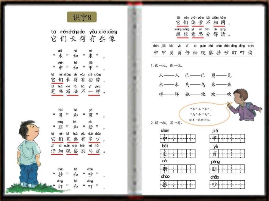 2016语文s版小学一年级下册识字8《它们长得有些像》教....ppt_第3页