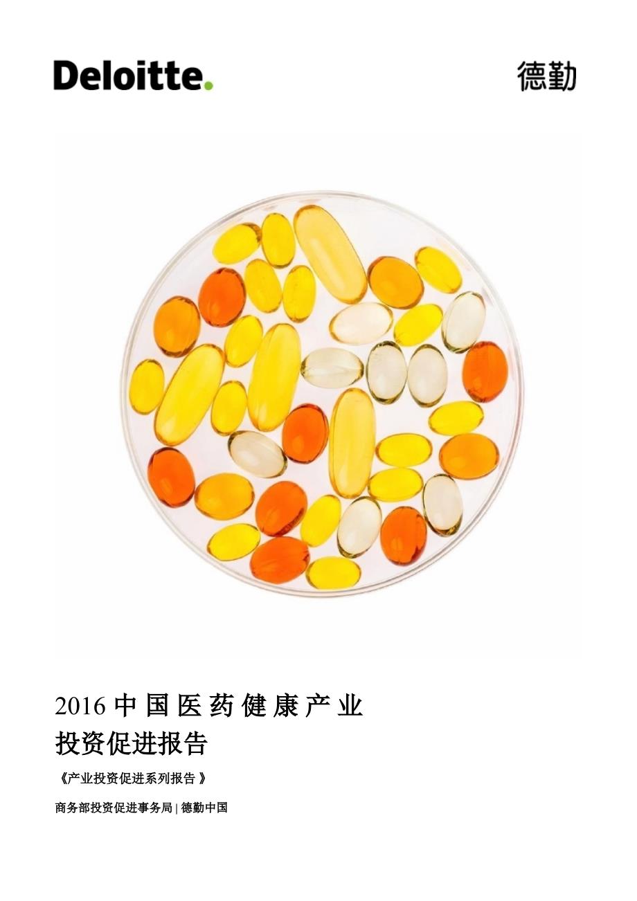 2016中国医药健康产业投资促进报告_第1页