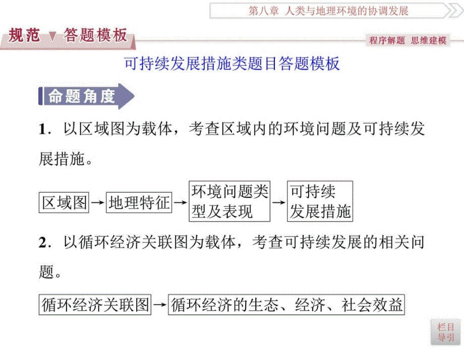 2017优化方案高考总复习·地理中图版第8章章末综合_第3页