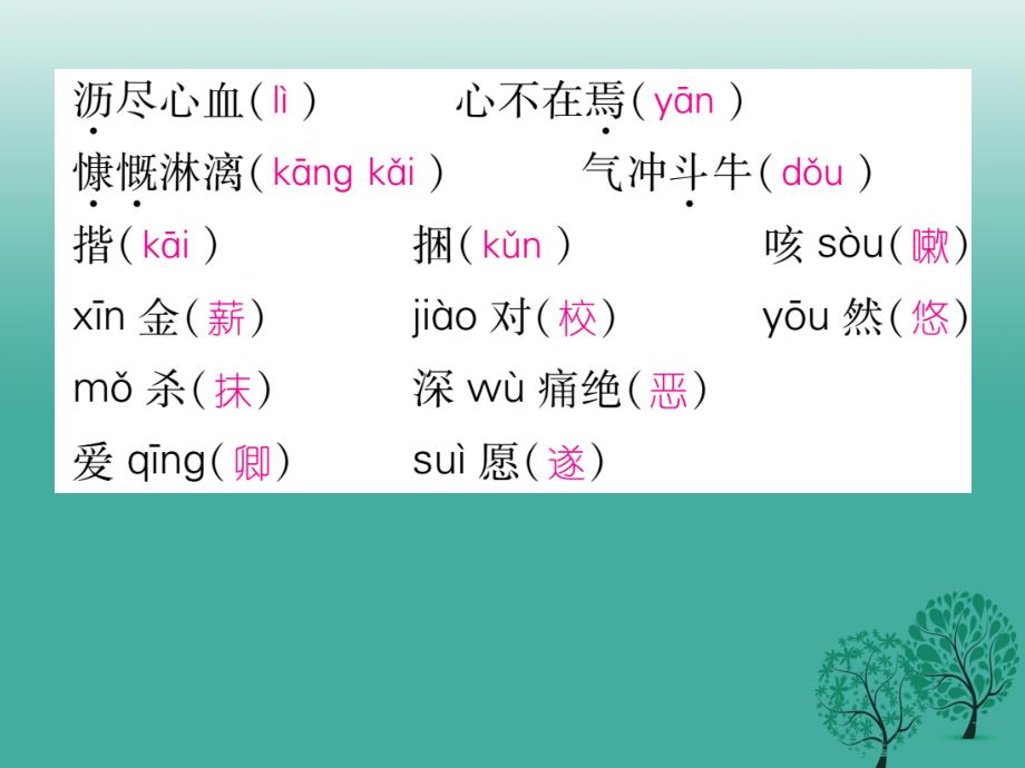 2017年七年级语文下册 专题复习一 拼音与汉字课件 新人教版_第3页