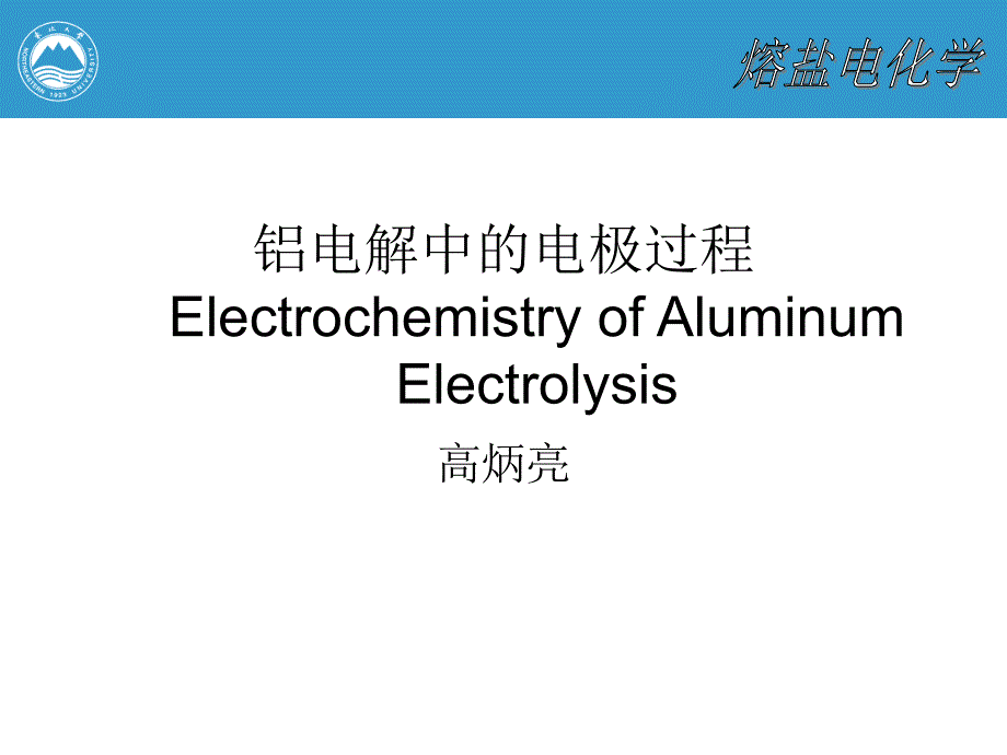 铝电解的电极过程_第1页