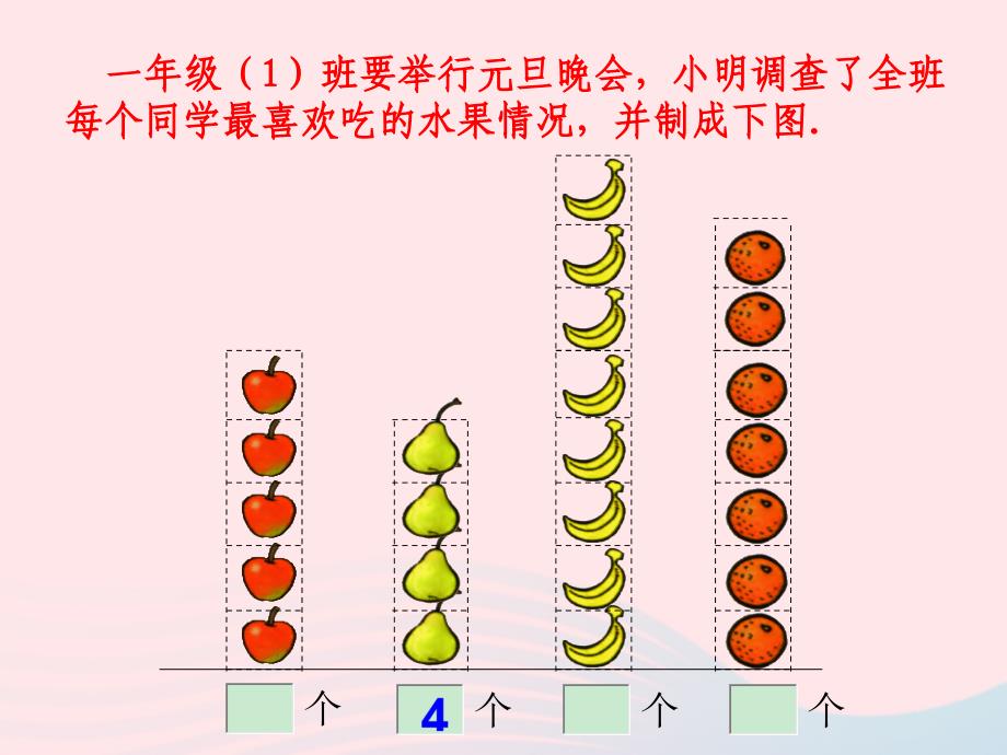 二年级数学下册 八《调查与记录》2 最喜欢的水果(统计)课件 北师大版_第2页